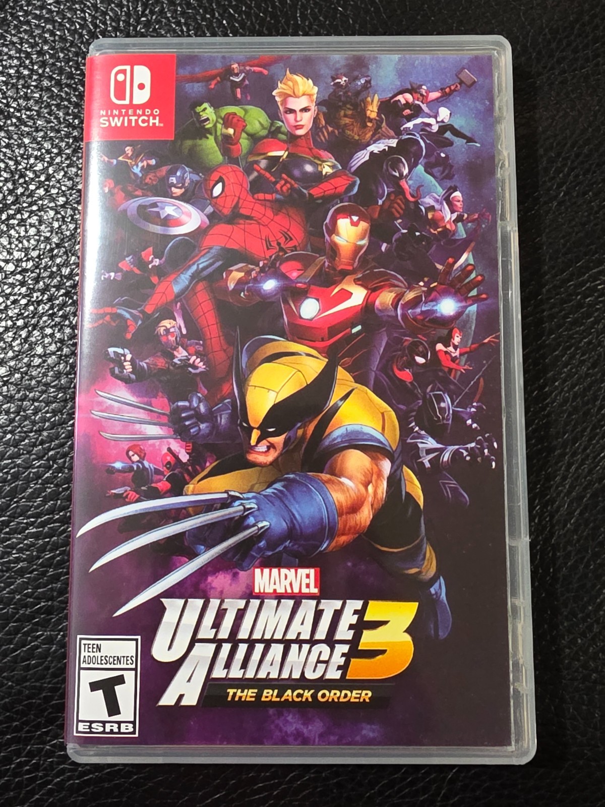 Replacement Case (NO GAME) Nintendo Switch Marvel Ultimate Alliance 3 The Black