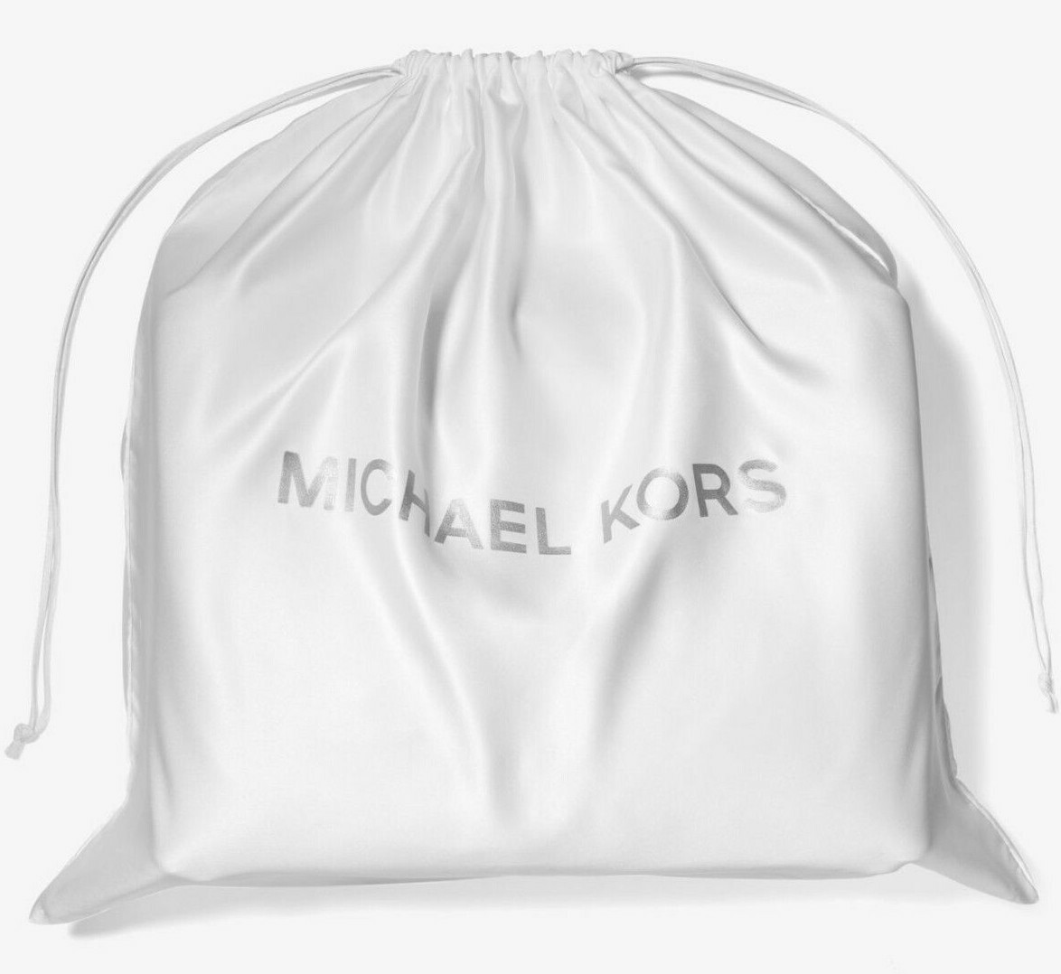 Michael Kors Medium Drawstring Dust Bag Ivory / Silver Logo 16"x14" 35S0PU0N6C