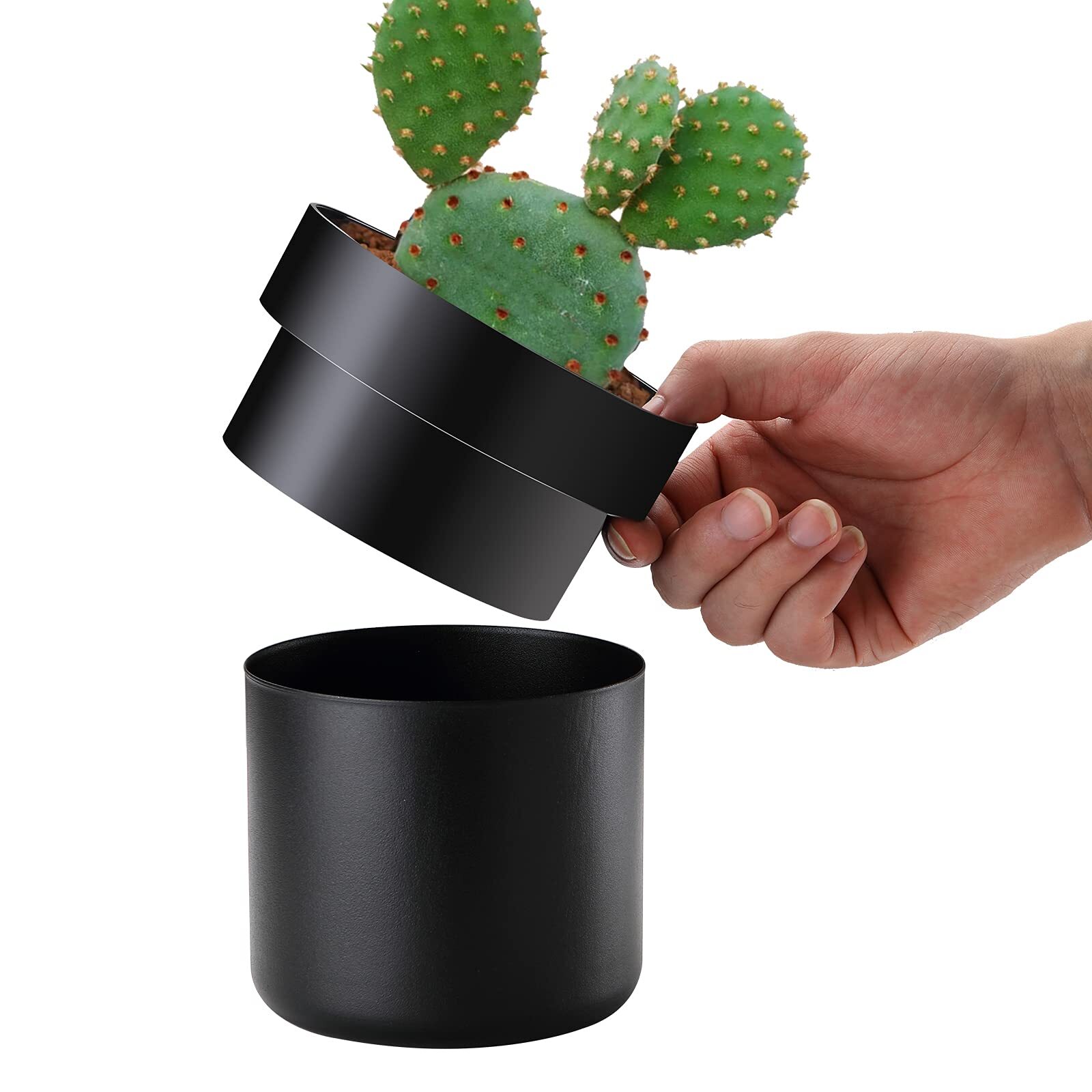 Diversion Flower Pot Safe with Fireproof Money Bag for Keys Money Cash Watches