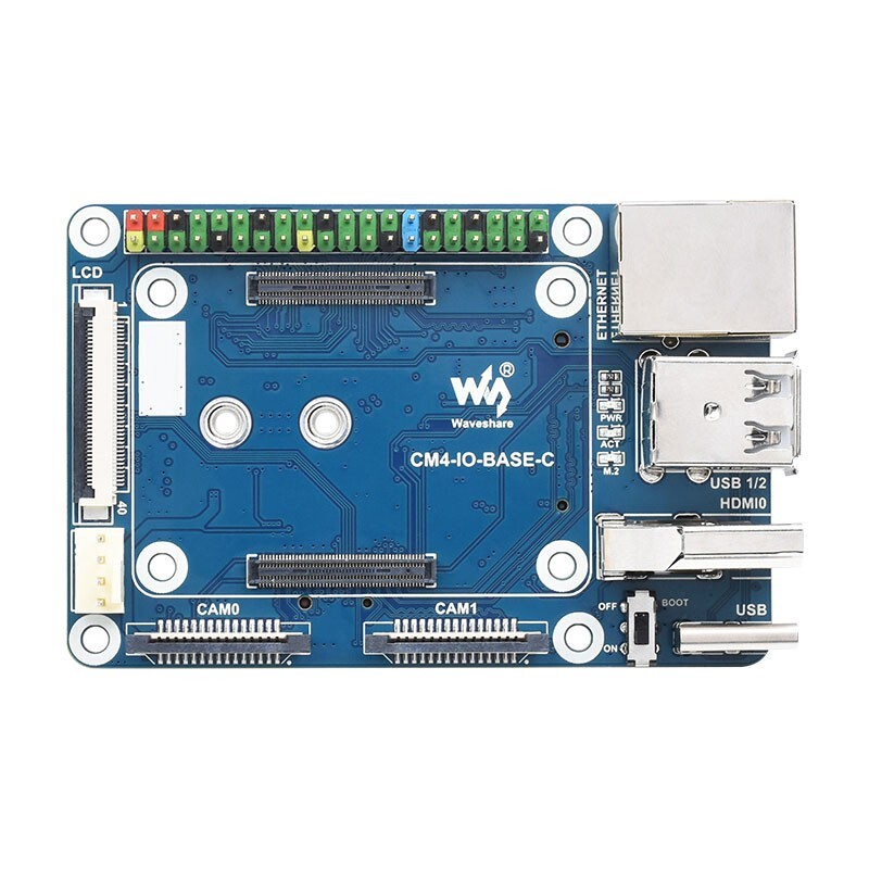 CM4-IO-BASE-C Mini Base Expansion Board Module C Type for Compute Module 4