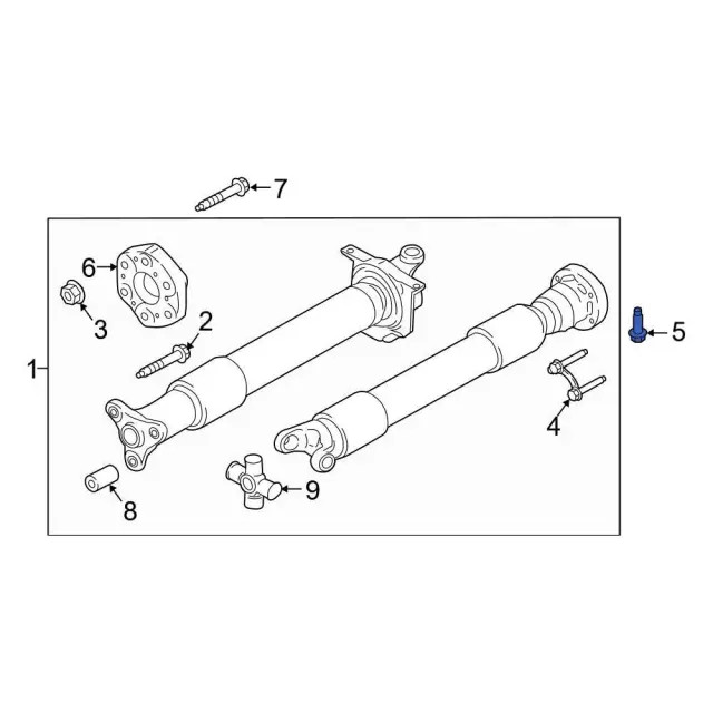 Genuine Ford Ft Lower Control Arm Rear Bolt W500545-S439