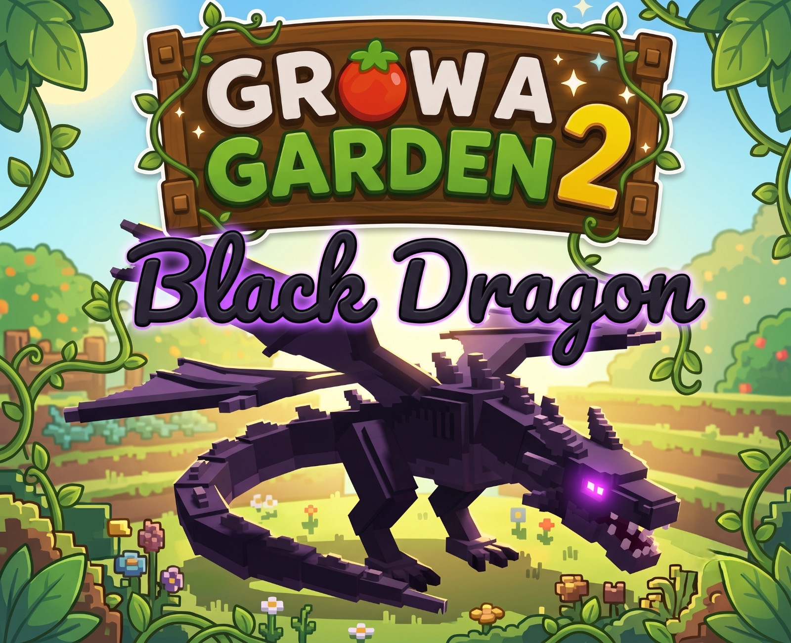 🐉 Black Dragon 🐲 - GROW A GARDEN 2⚡FAST DELIVERY & Cheapest⚡
