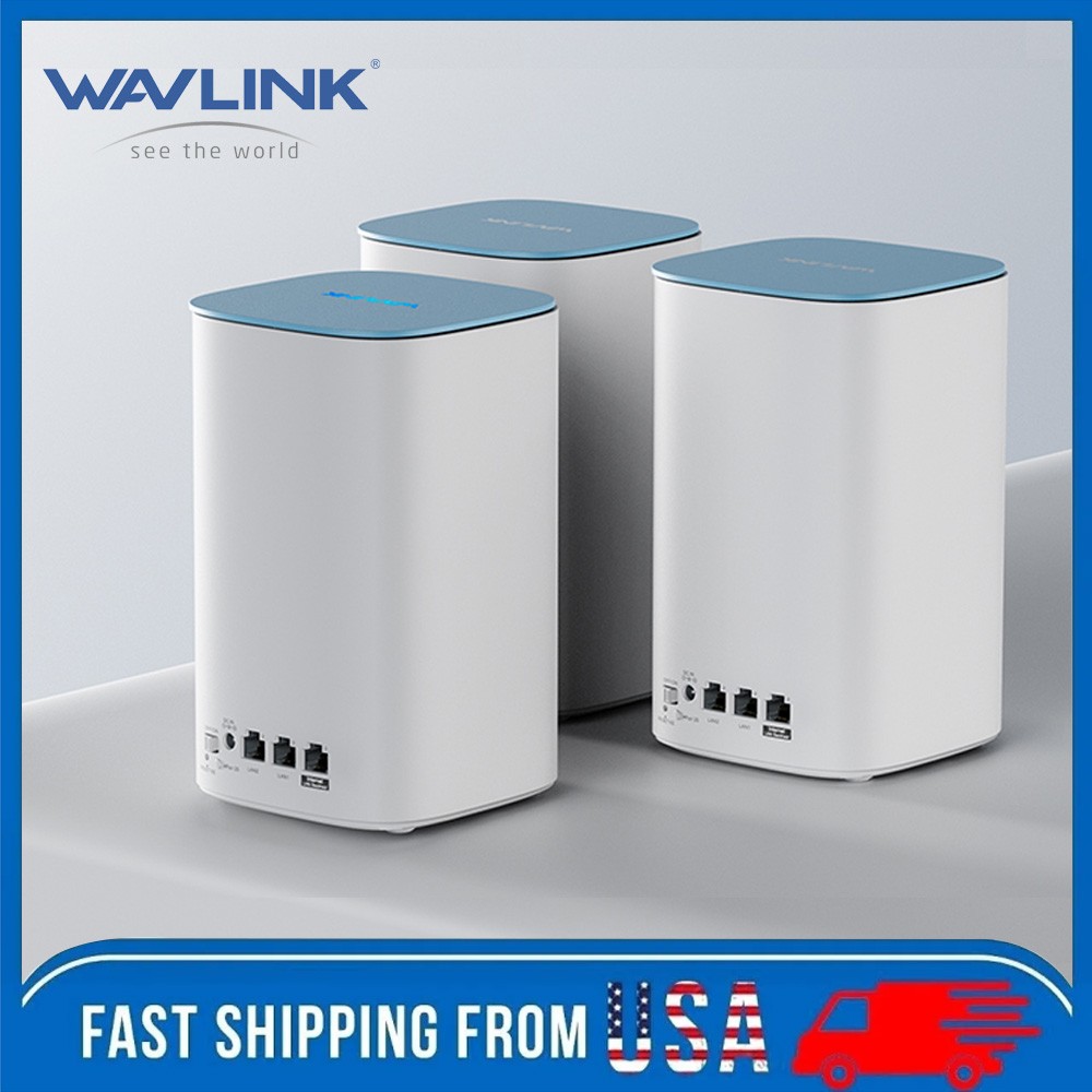 WAVLINK WiFi 6 Mesh Router AX3000 Wireless Extender Touchlink up to 2500 Sq.Ft