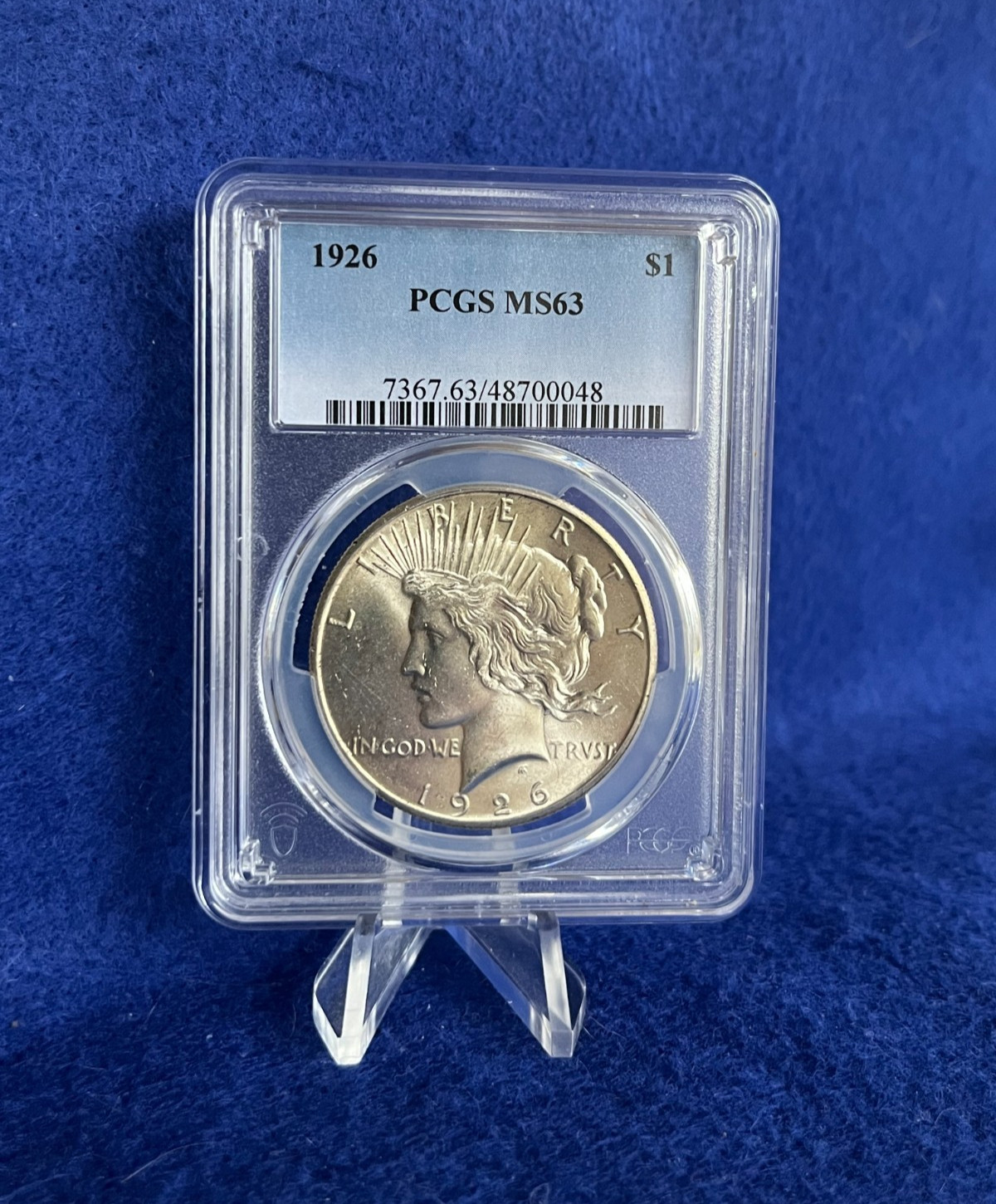 1926 Peace Silver Dollar $1 *PCGS MS63 Choice Brilliant Uncirculated* White Coin