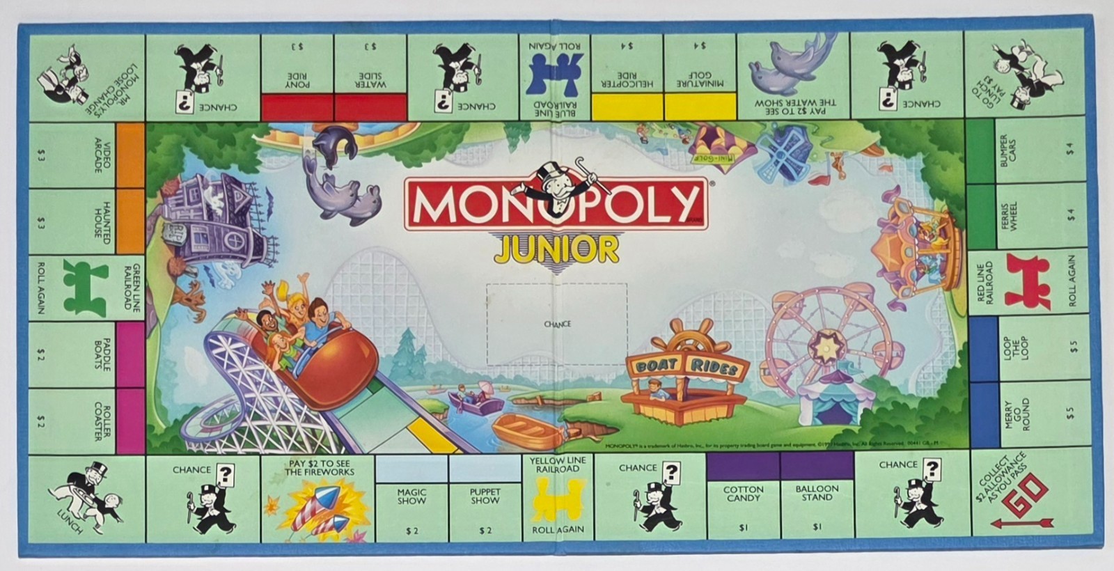 1999 Monopoly Junior Game Amusement Park Replacement Pieces You Pick!!