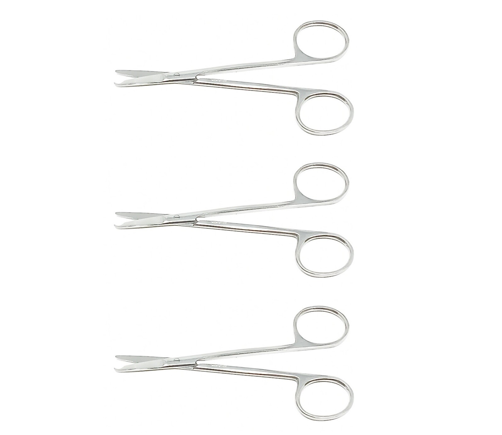 3 Pc Premium O.R Grade Stitch Scissors 4.5" Delicate with Suture removal Hook