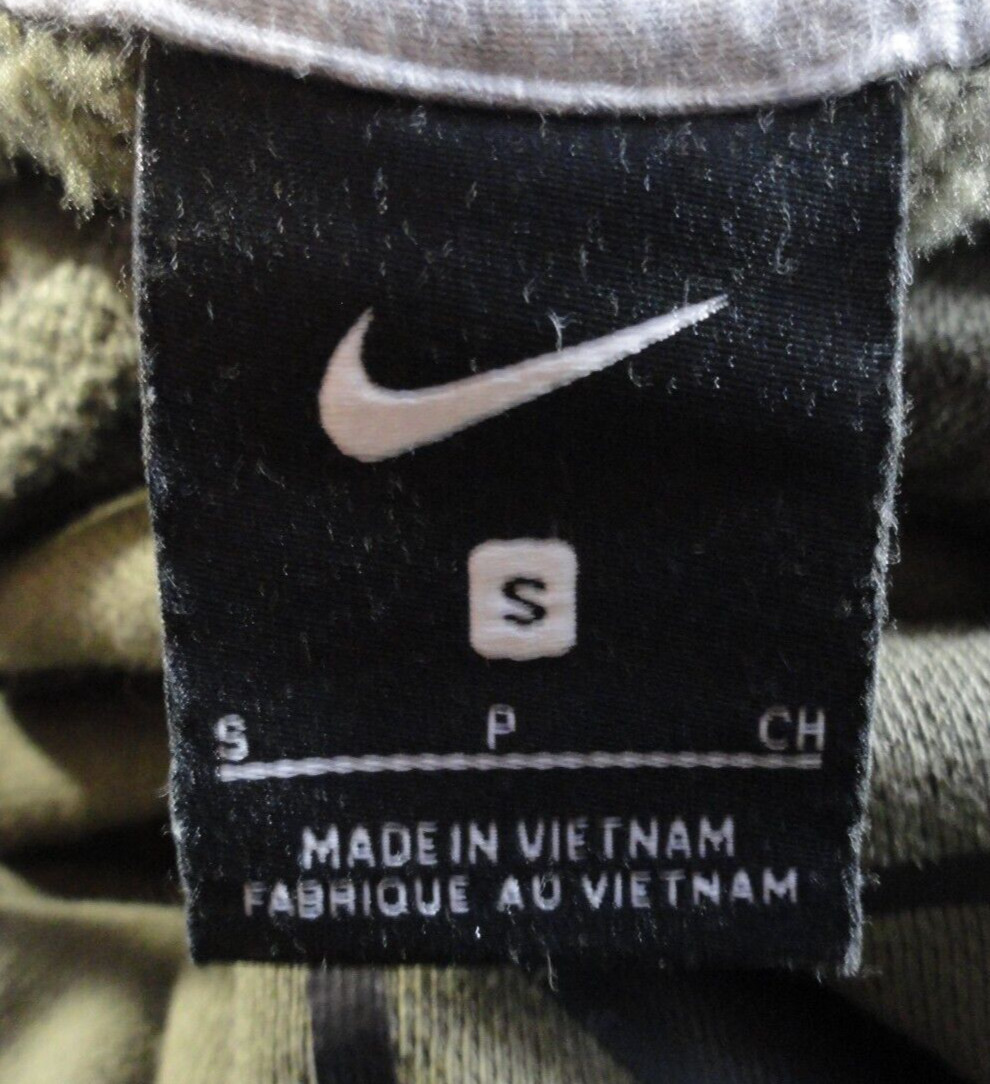 NIKE OD GREEN 1ST CALVARY DIVISION UNIT COLD WEATHER THERMAL HOODIE SMALL