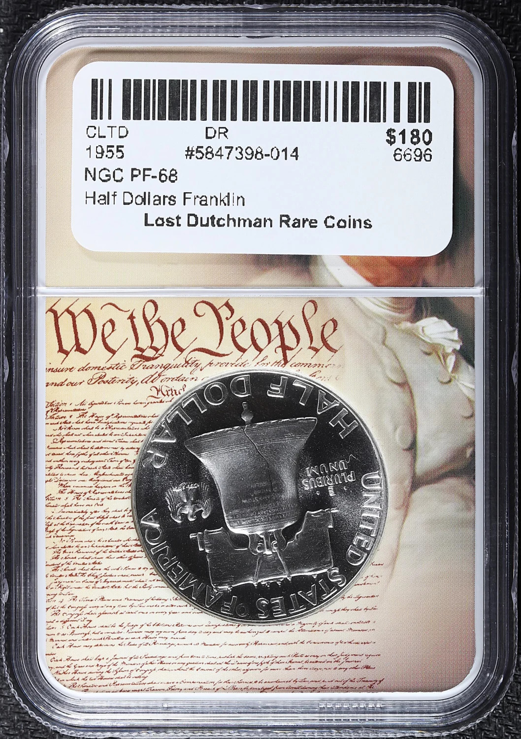 1955 Half Dollars Franklin NGC PF-68