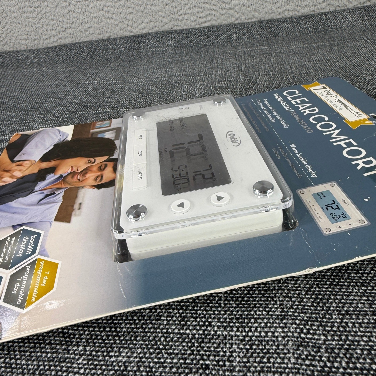 Orbit HVAC Thermostat Large Display Programmable 7 Day Heating Cooling Control