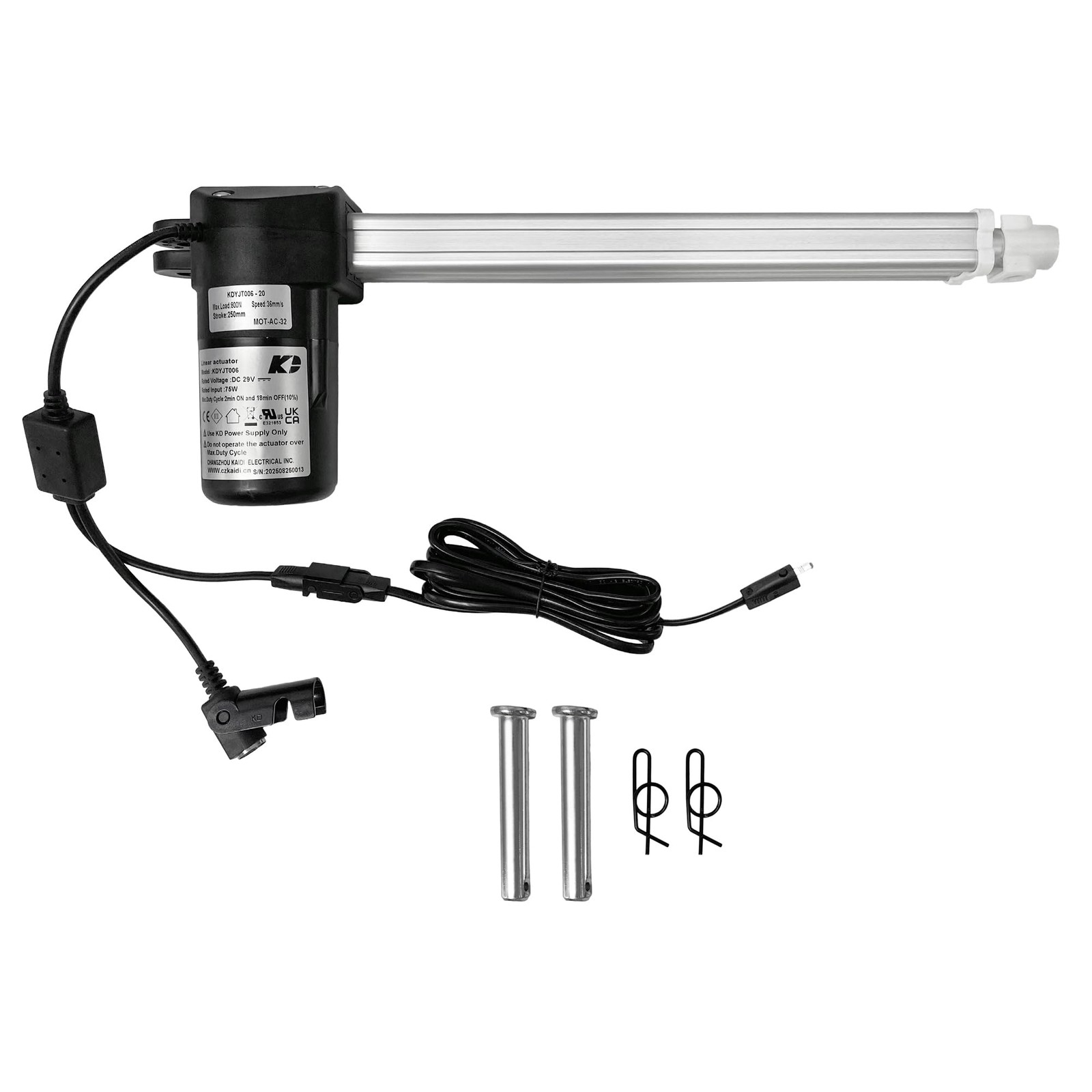 Linear Actuator Kaidi Model KDYJT006-20 Power Recliner Lift Chairs Motor