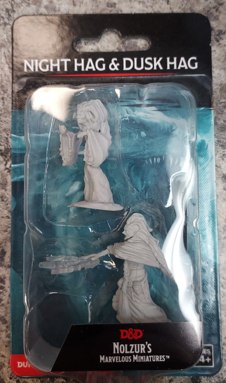 D & D Dungeons Dragons Nolzur's Marvelous Miniatures Minis Night Hag & Dusk Hag