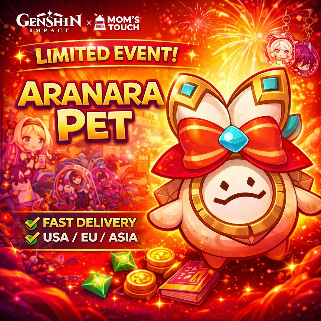 Genshin Impact x Mom's Touch Collab Aranara Pet Redeem Code Only