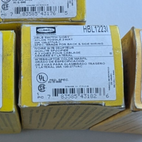 HUBBELL HBL1223-I  ( QUANTITY 2)