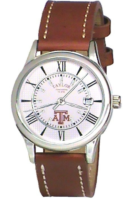 Texas A&M Leather Sport Watch for Men