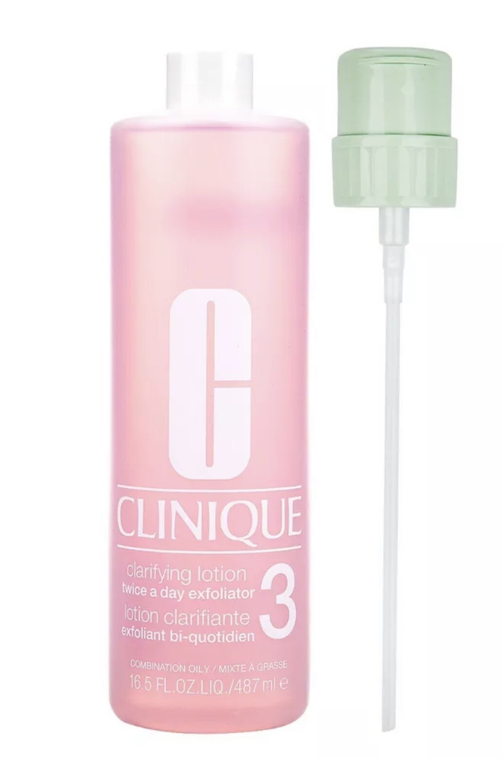 Clinique Clarifying Lotion 3 Combination Oily Jumbo Size 16.5oz / 487ml w Pump