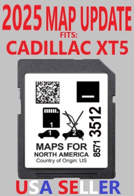 CADILLAC XT5 2025 UPDATED MAP SD CARD 85713512 Navigation Card