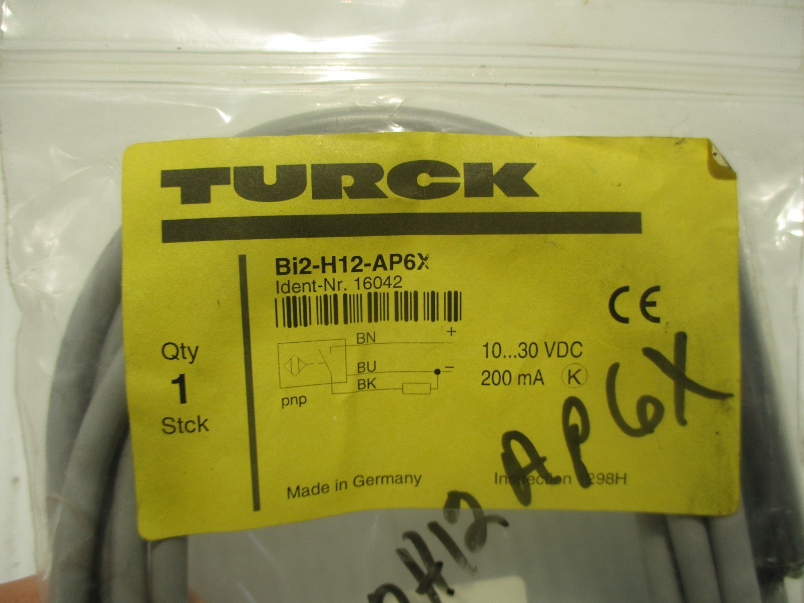 NEW TURCK BI12-H12-AP5X EMBEDABLE SENSOR