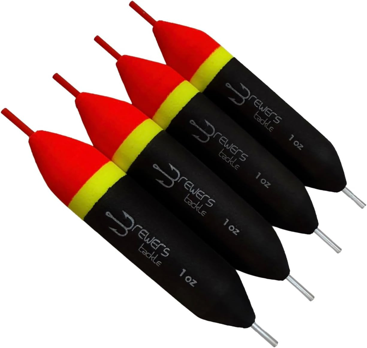 Slip Floats, Set of 4, Orange/Yellow/Black - Salmon and Steelhead Floats