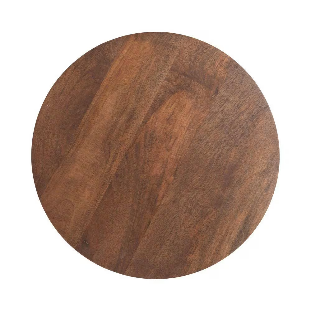 Talcott 16.00 In. Walnut Brown round Solid Wood End Table