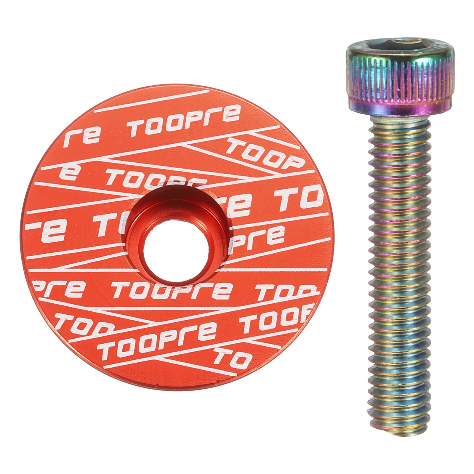 1 1/4" OD Bicycle Headset Stem Top Cap for Mountain Road Bicycle Red,