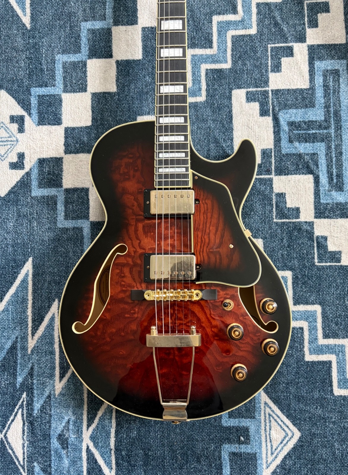 Ibanez Artcore Expressionist AG95QA Hollowbody Electric Guitar w/ Ibanez Case