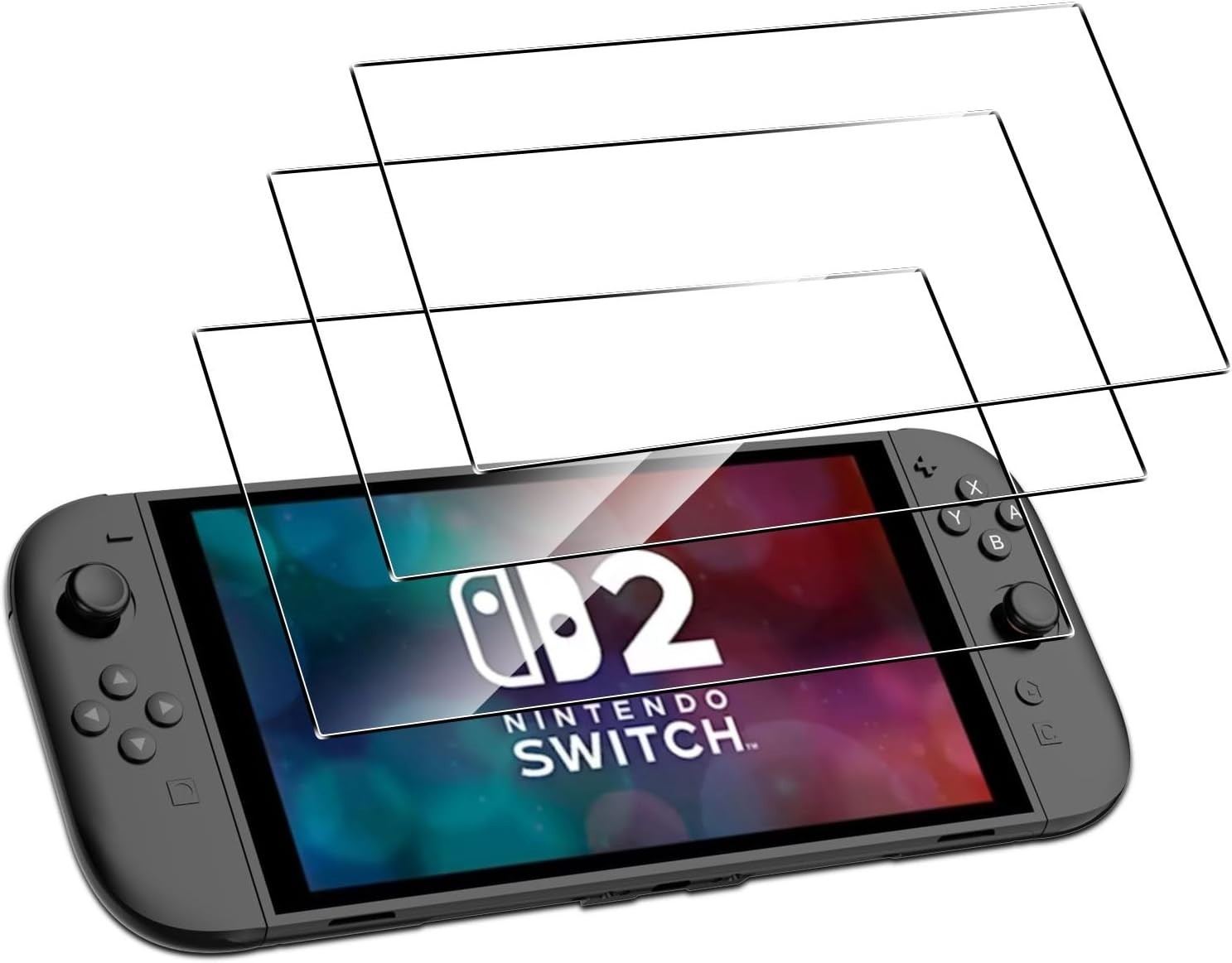 Ultimate 3-Pack Switch 2 Screen Protector - Scratch Resistant & Bubble Free