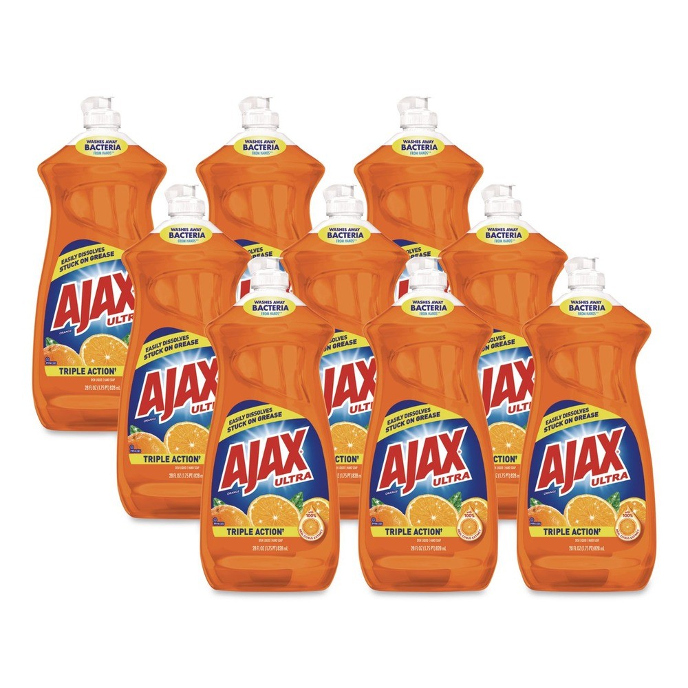 Ajax 44678CT 28 oz Bottle Liquid Dish Detergent - Orange Scent (9/Carton) New