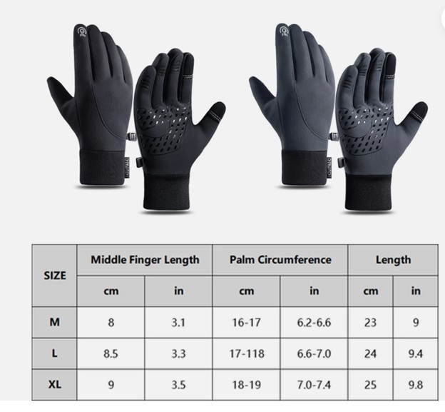 3 pair Premium Arcticz Thermal Gloves Waterproof Windproof Size Large