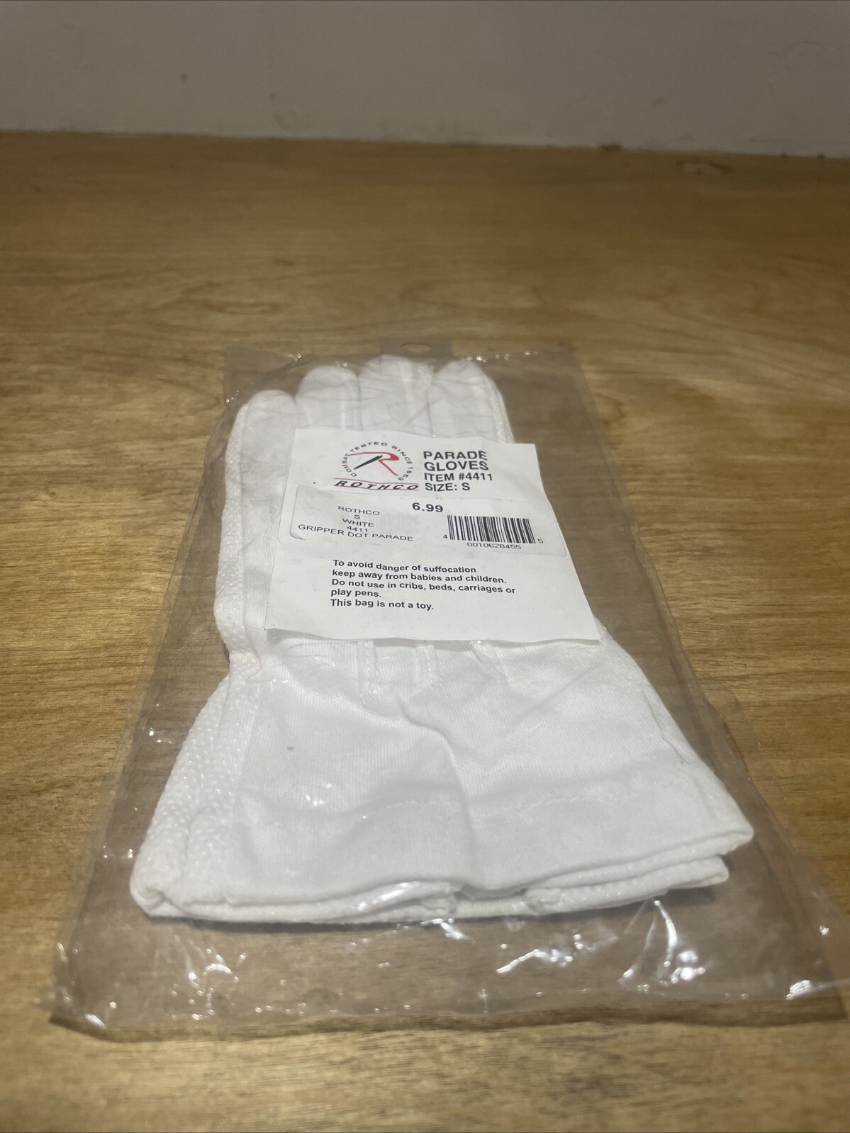 Cotten Gripper Dot Parade Gloves Size S 3 Count