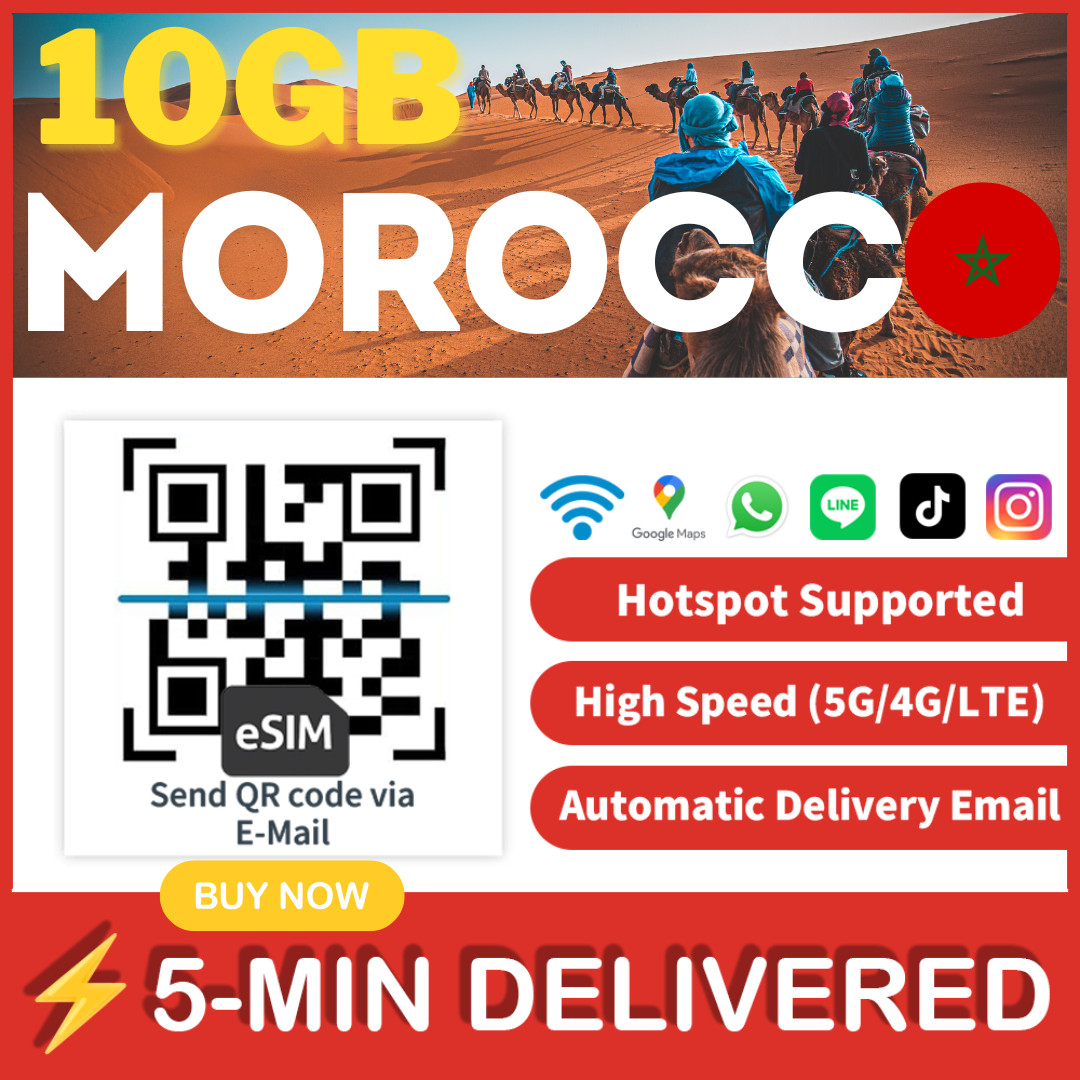 [eSIM] Morocco eSIM Roaming Travel Dato Marruecos eSIM Card Tarjeta eSIM Viaje🛜