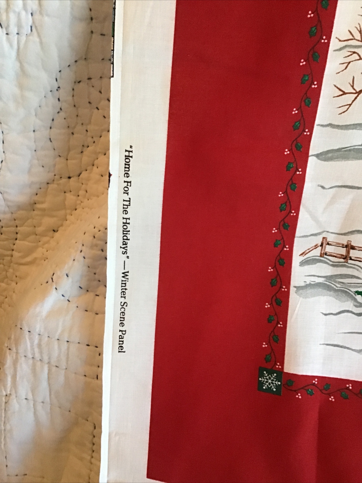 Vip Screen Print Home For The Holidays Winter Scene Panel