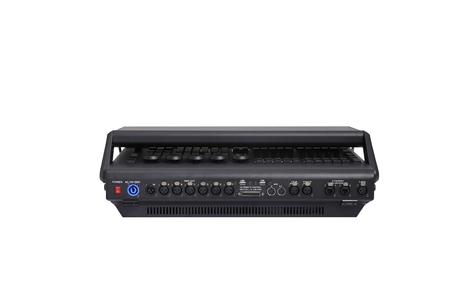 Motorized 4096CH dmx512 light System Controller Ma2linux console+ led fader+case