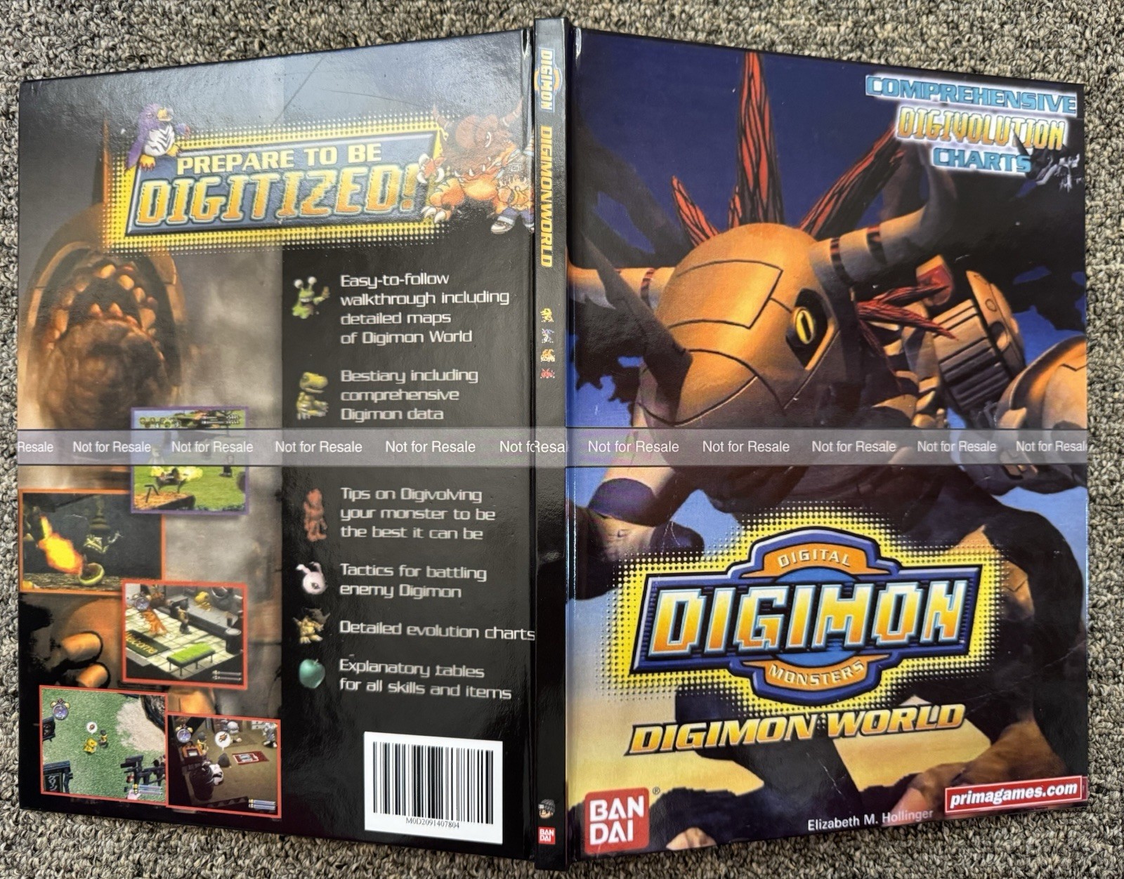Digimon World Hardcover Strategy Guide Custom