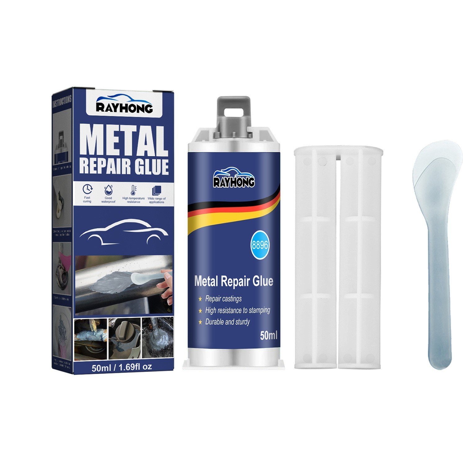 Cold Welding Glue Metal Repair Adhesive Heat Resistance AB Sealant High Strength