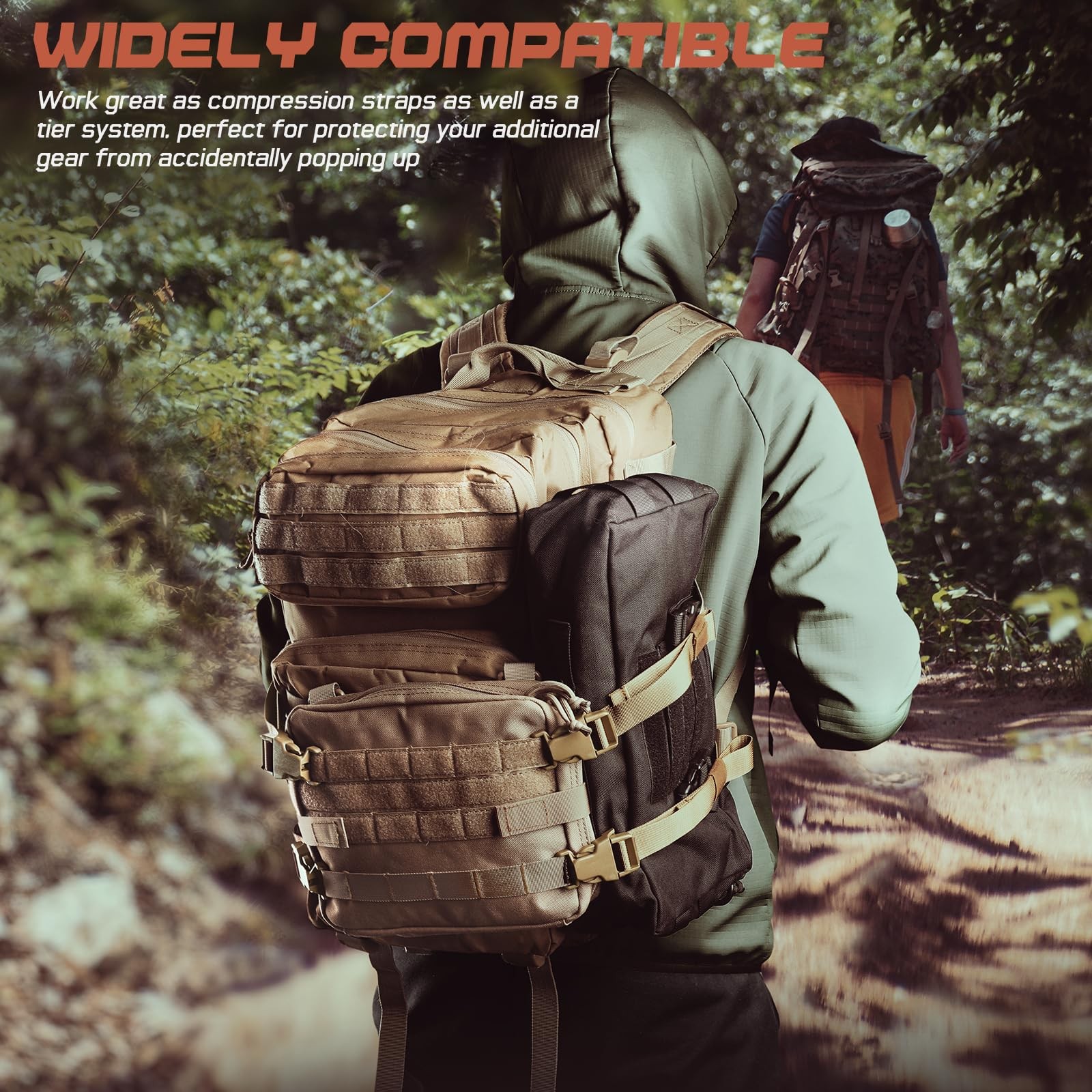 Molle Backpack Straps Tactical Rush Tier System Molle Attachment for Tactical...