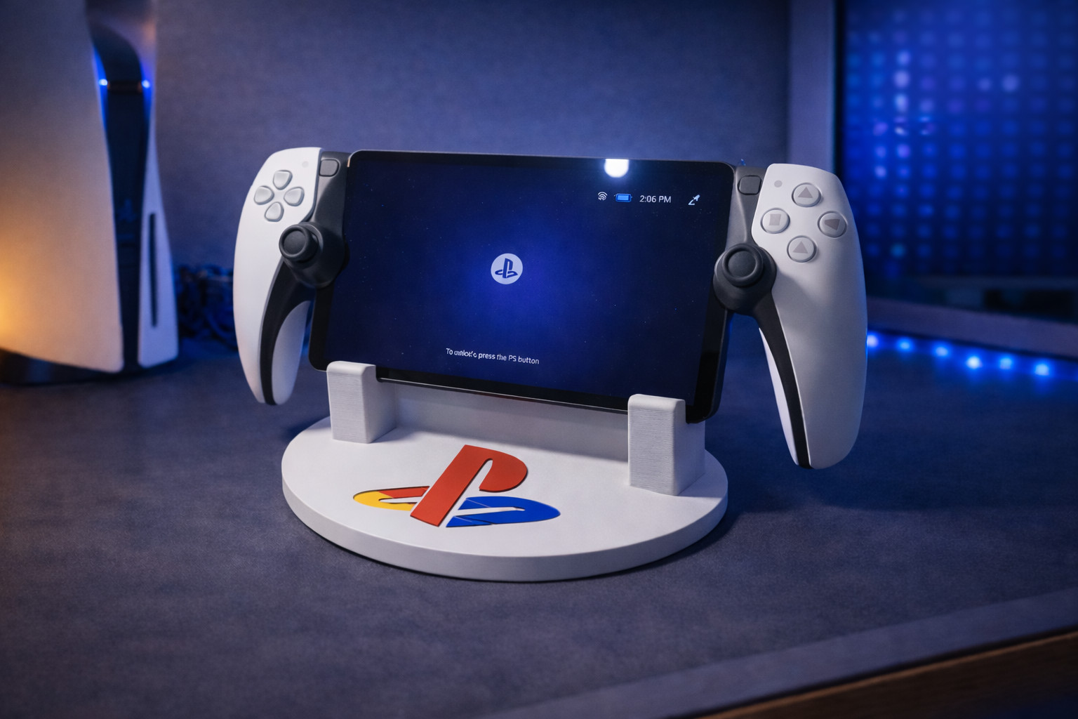 PlayStation Portal Display Stand Holder White Dock For Sony PS5 Remote Player