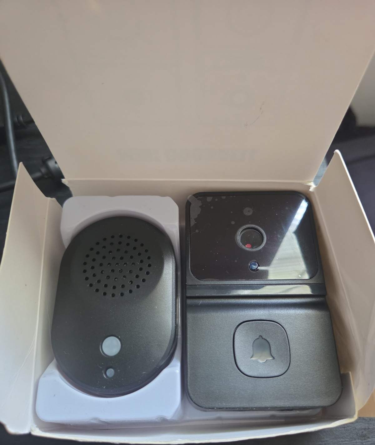 Mini Wireless Wi-Fi Video Doorbell Black Two-Way Audio Night Vision