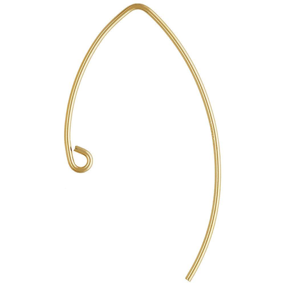 5pr, Ear Wires, Gold Filled, V Shape Ear Hooks, Modern, Simple, Trendy, Designer