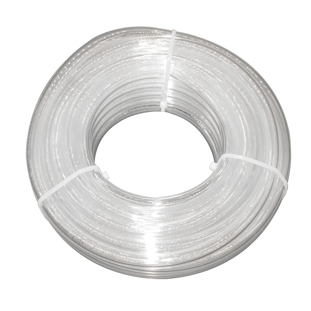Qolekog Pneumatic 5/32” OD Tubing 32.8Ft PU Air Tube 5/32"OD-32.8ft, Clear
