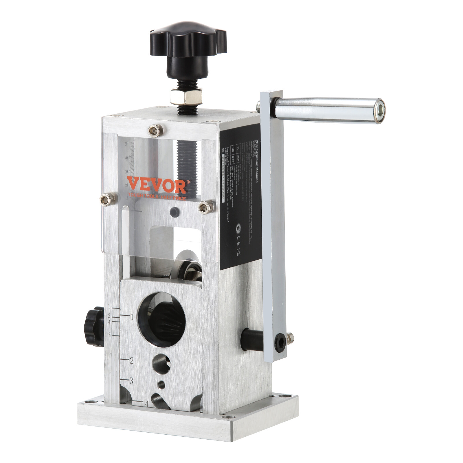 VEVOR Manual Wire Stripping Machine Portable Cable Stripper 0.06-1.57 in Visual