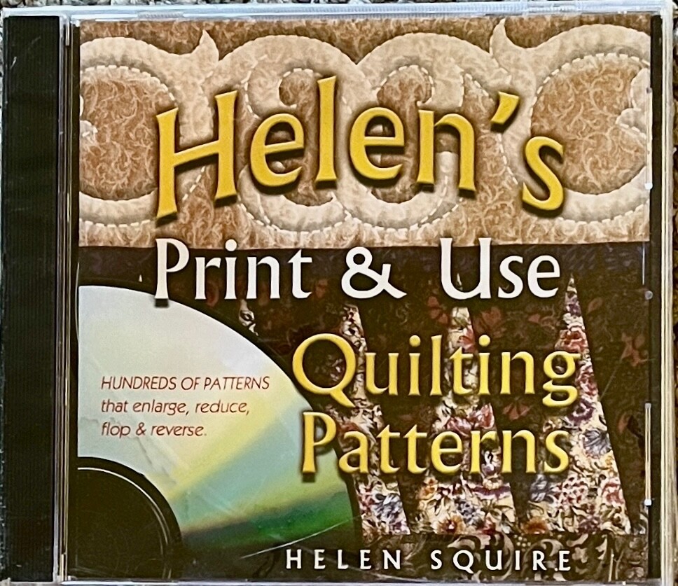 HELEN'S PRINT & USE QUILTING PATTERNS ~ Helen Squire ~ CD Rom ~ BRAND NEW SEALED