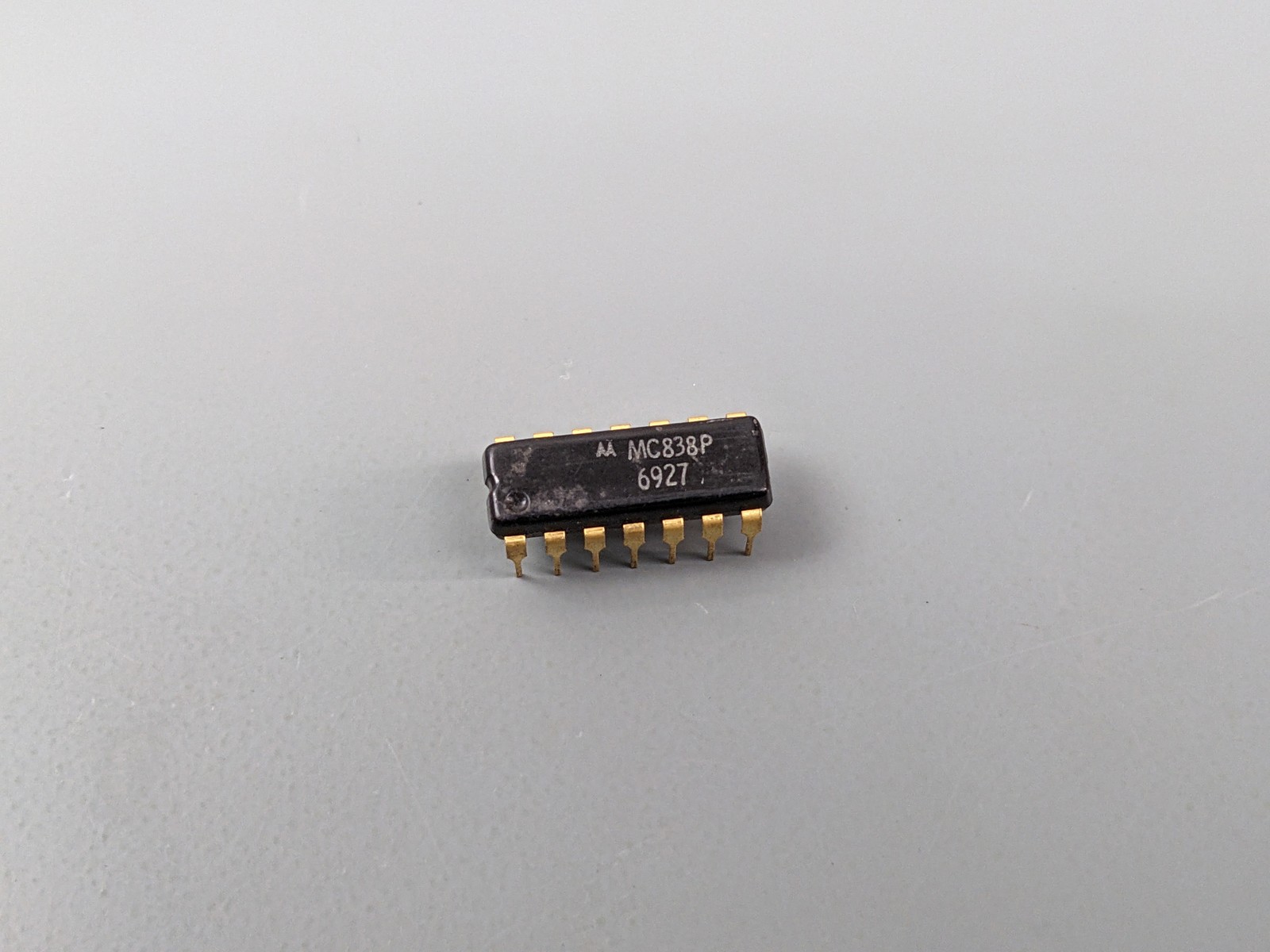 (2) Motorola MC838P MDTL Decade Counter ICs