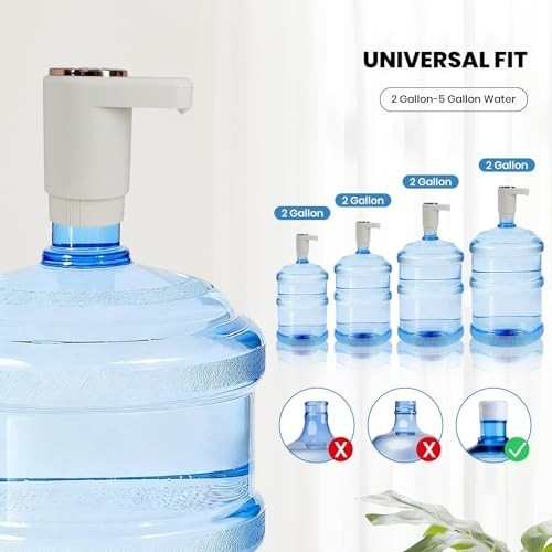 Electric Water Pump Dispenser 5 Gallon USB Rechargeable Portable Automatic