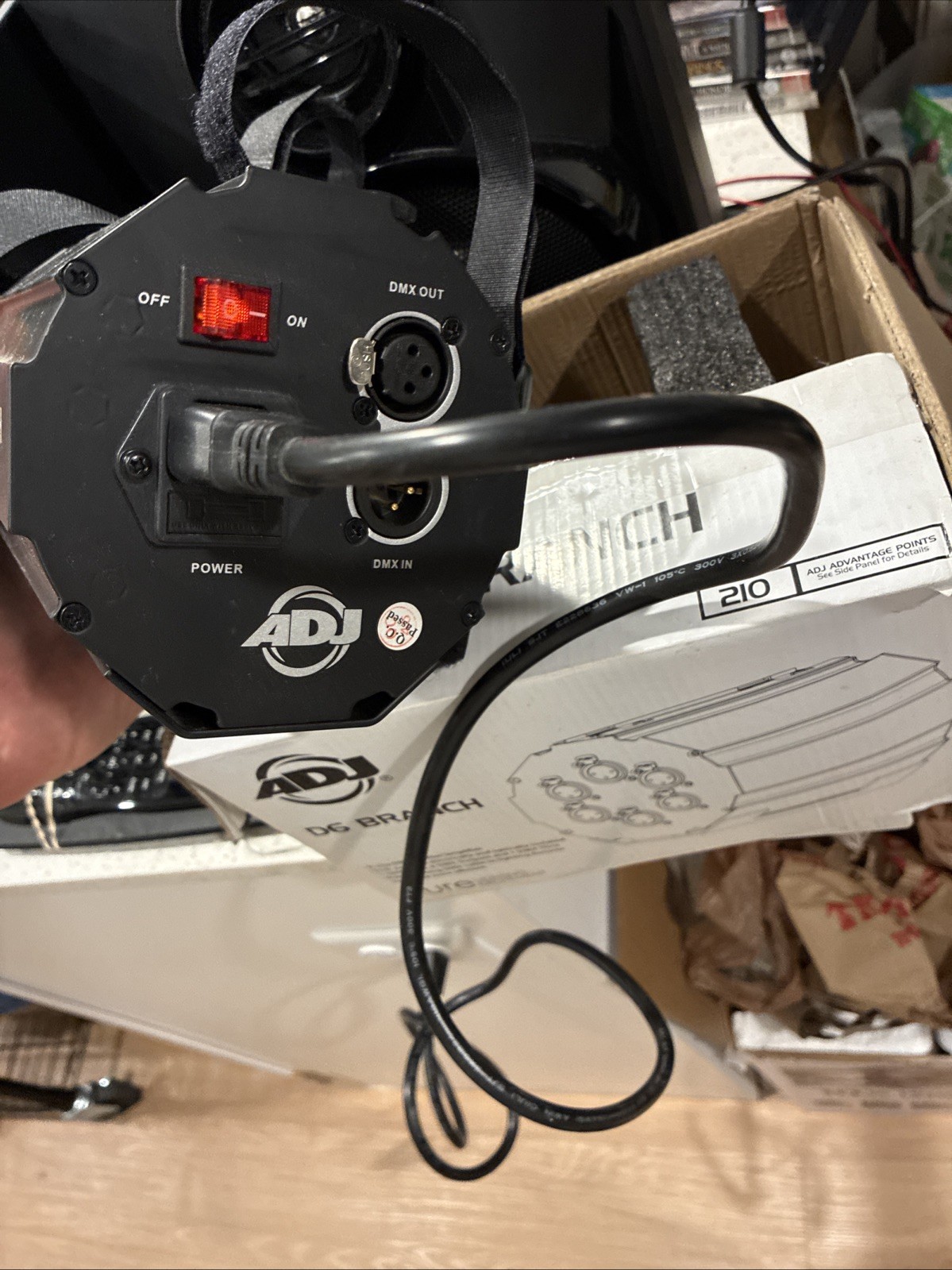 ADJ D6 6-Way DMX Splitter With Box Works!
