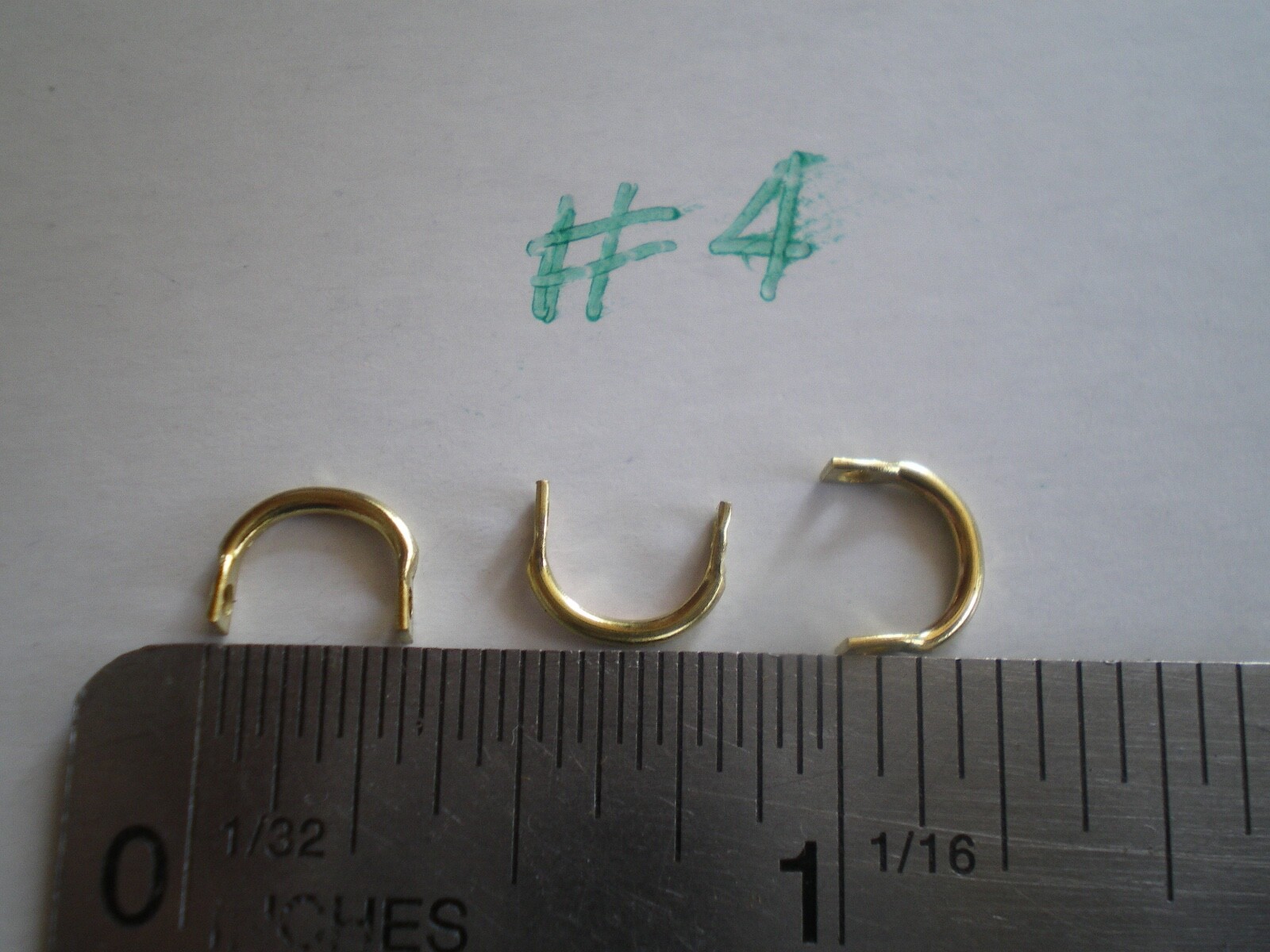 100 PCS. BRASS EASY SPIN CLEVISES SIZE #4, MAKE IN LINE SPINNERS