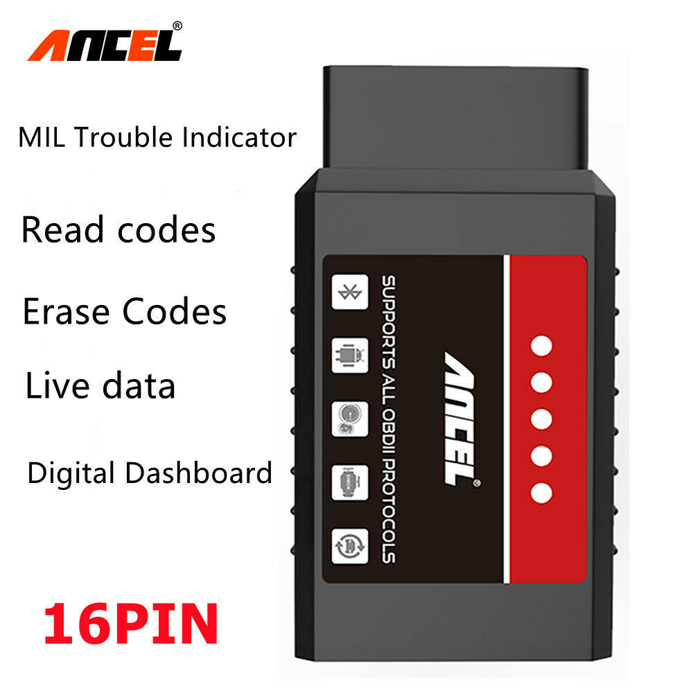 ELM327 Car Engine OBD2 Scanner Bluetooth Code Reader Diagnostic Tool for Android