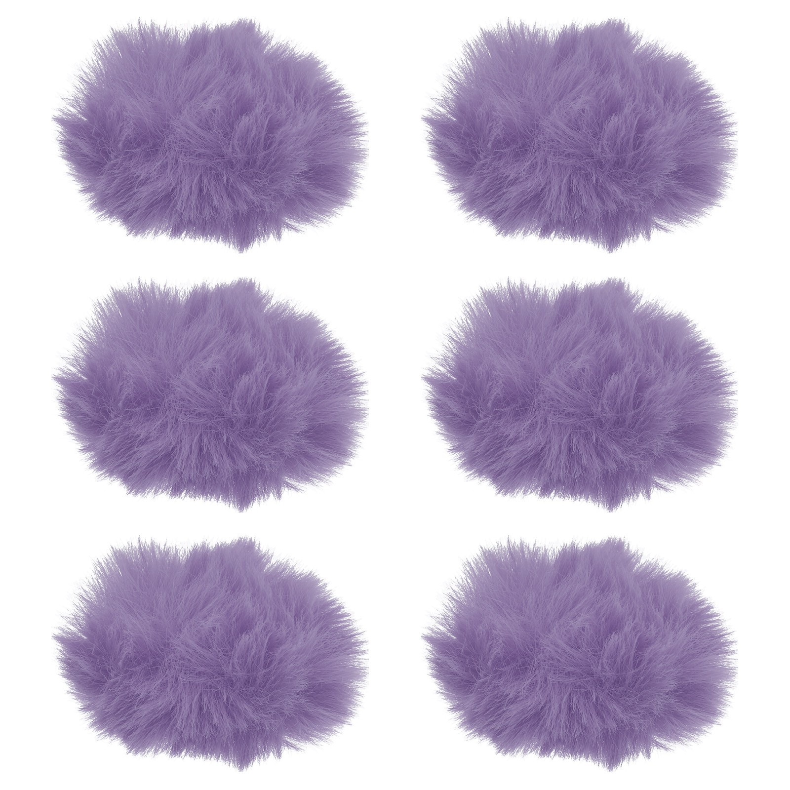 Furry Microphone Windscreen 10mm x 55mm Purple 6 Pack