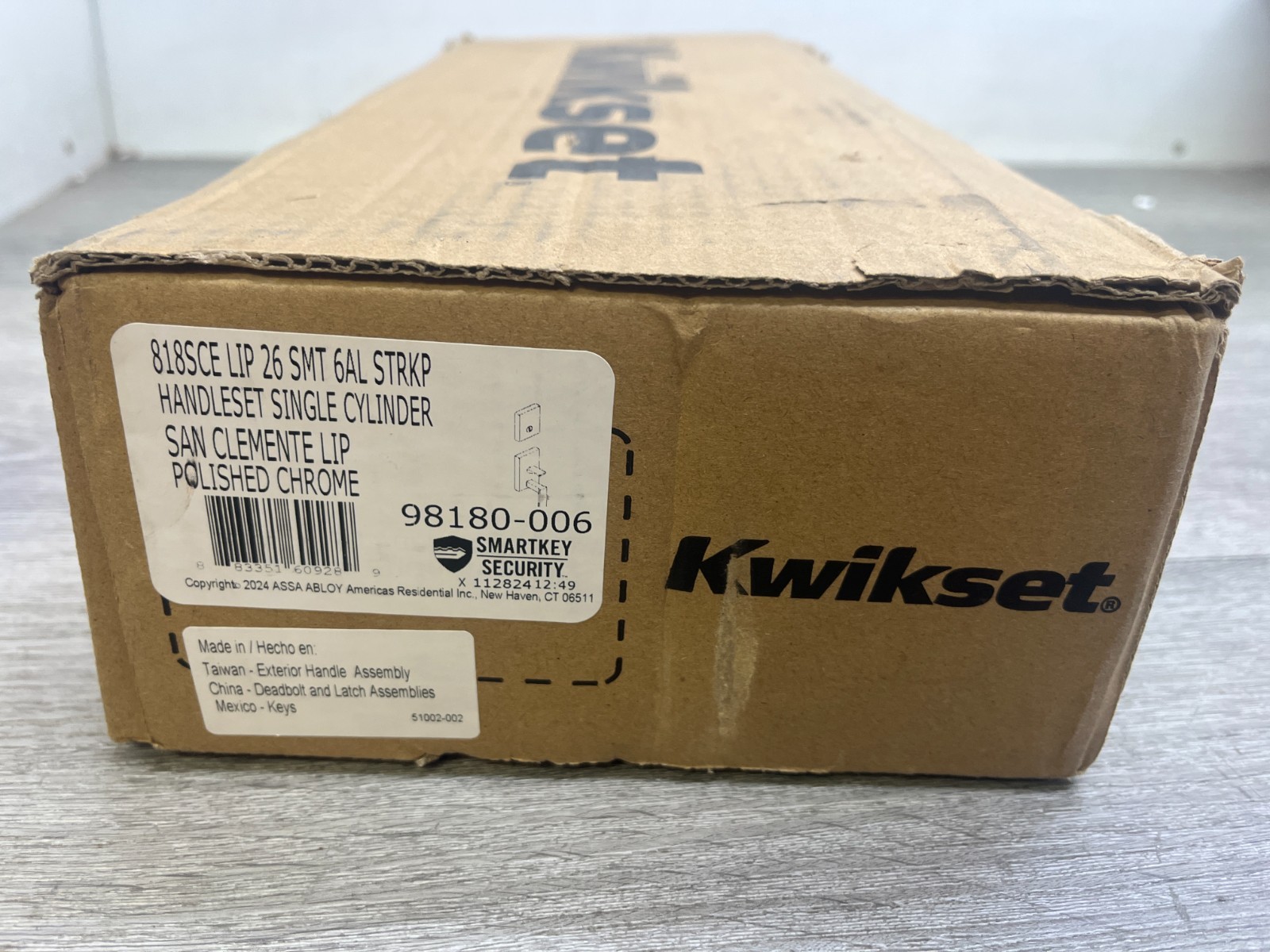 Kwikset 818SCELIP-26S - Keyed Entry Handleset READ