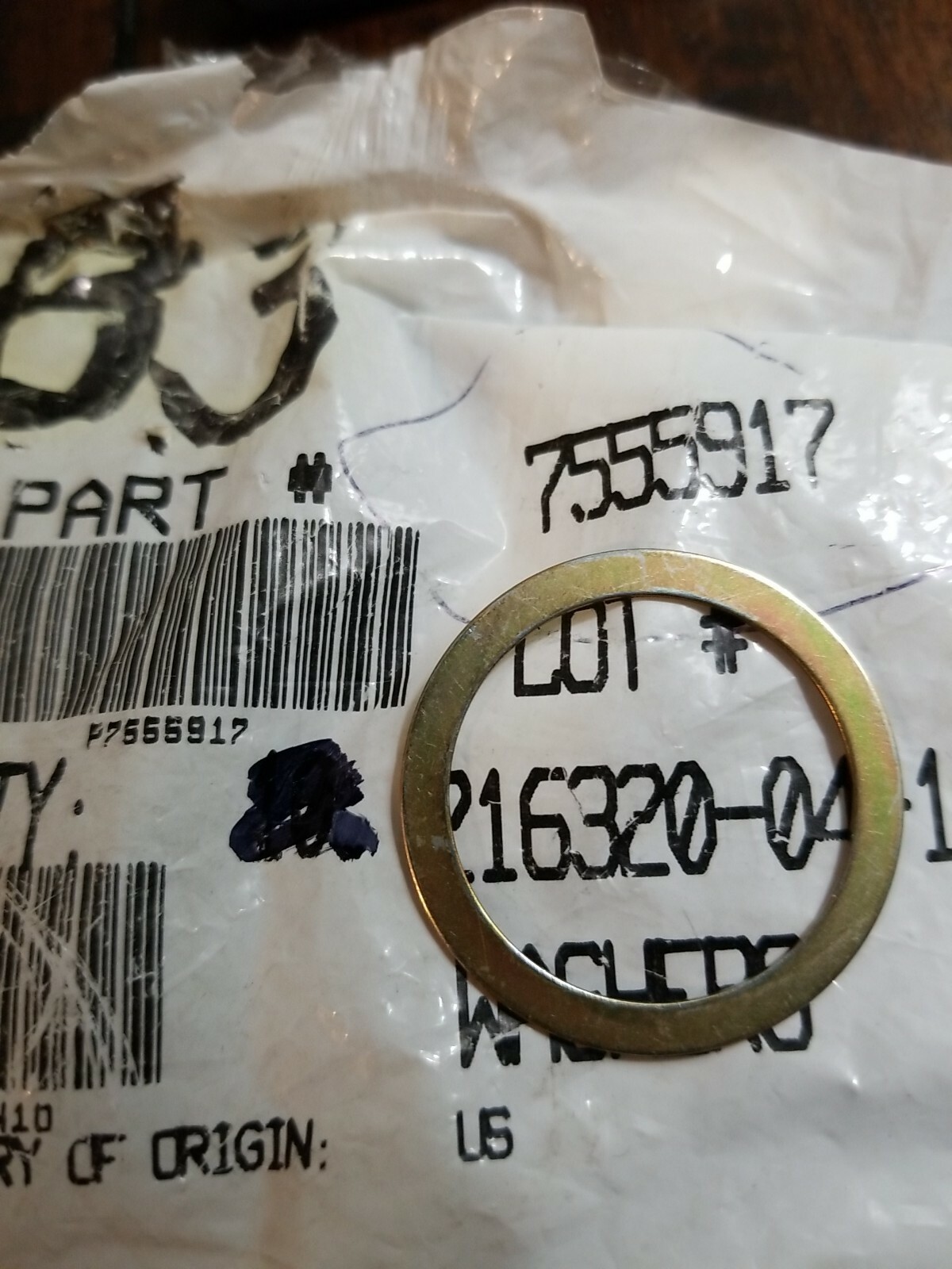 Polaris Snowmobile Washer 1996-2018 Rush RMK Switchback Indy 550 600 Nos Oem