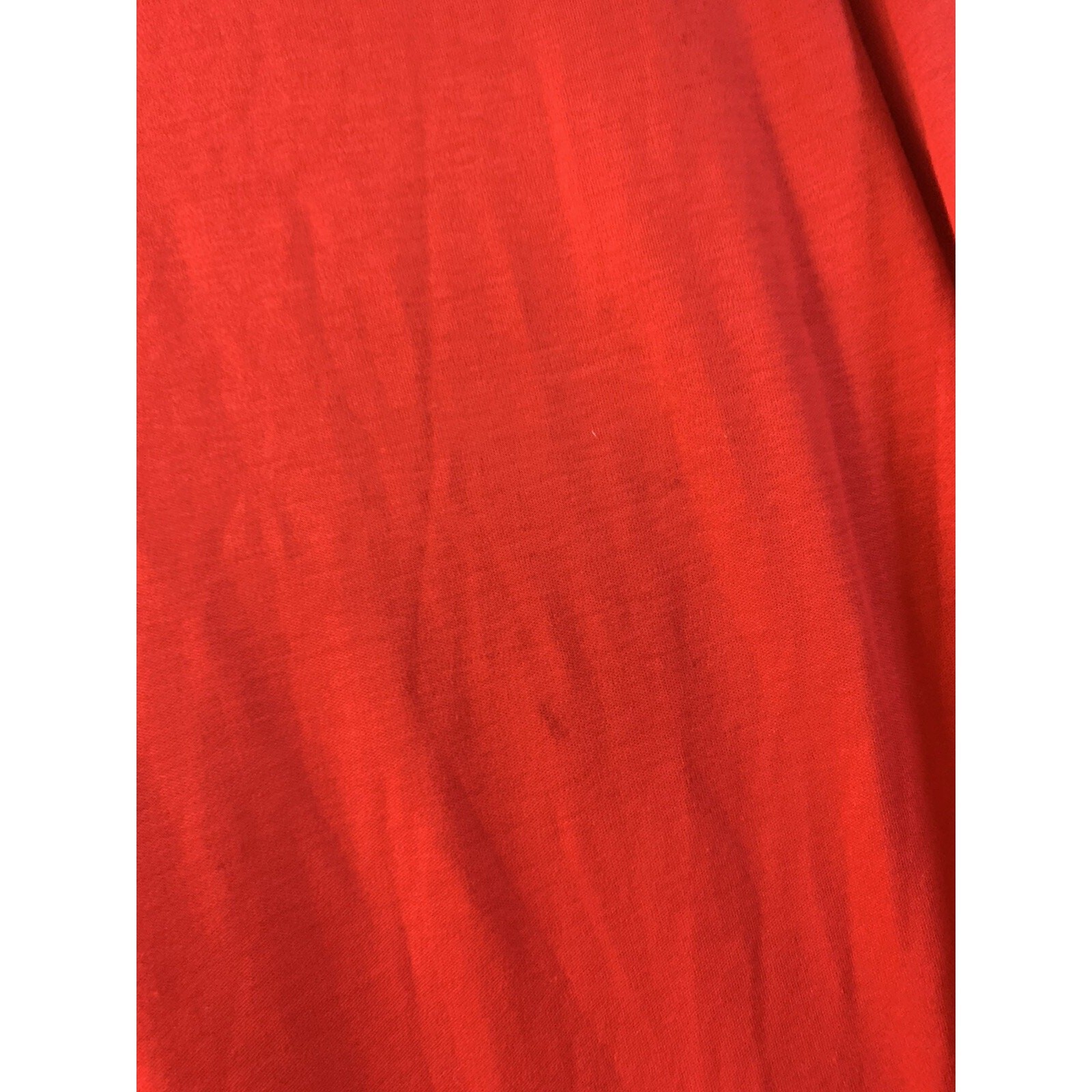 Apple red uniform shirt embroidered logo worker uniform unisex small
